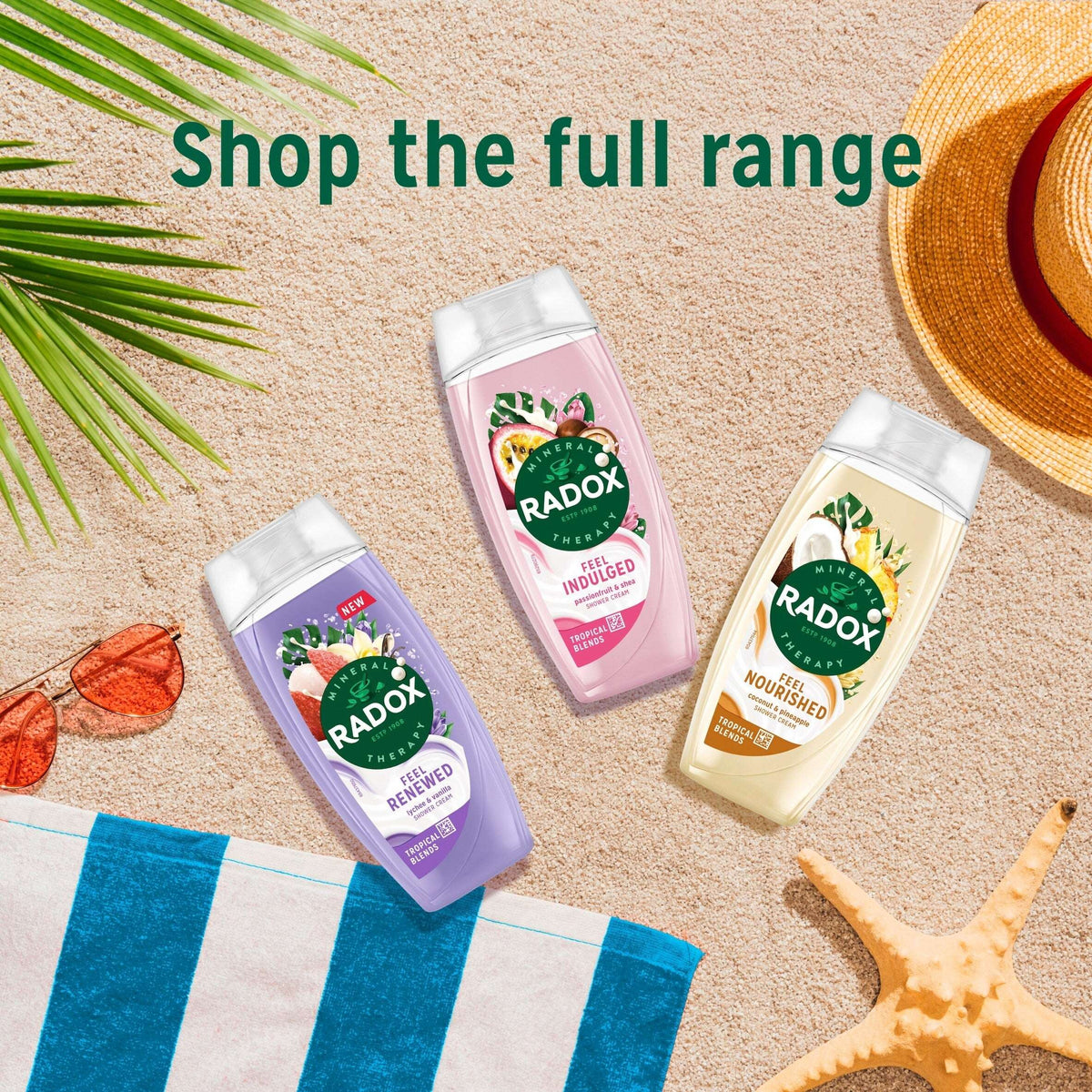 Lychee & Vanilla Feel Renewed Shower by RADOX