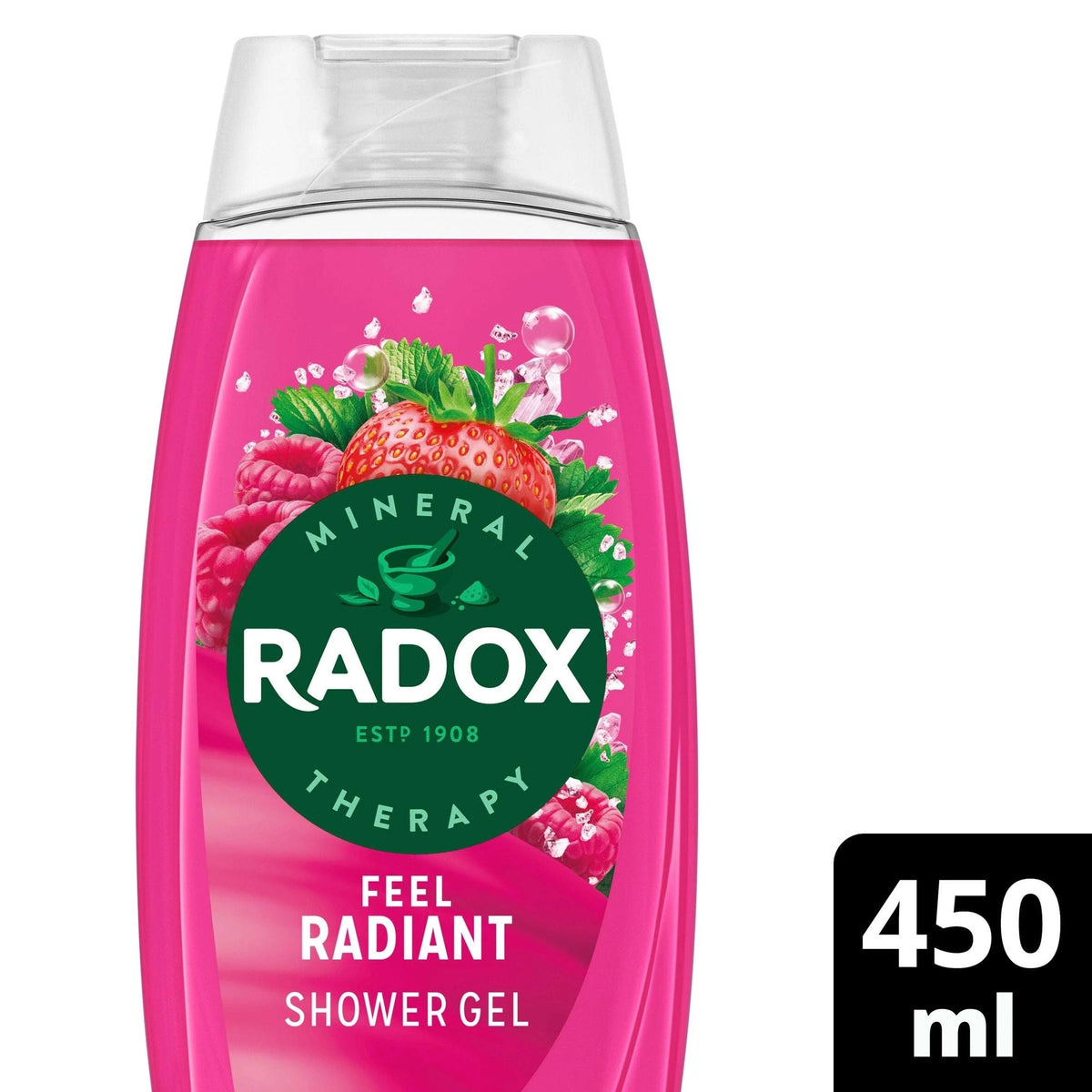 Strawberry Feel Radiant Shower Gel Body Wash 450ml by RADOX