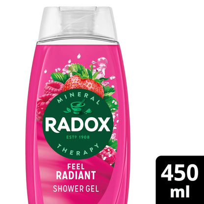 Strawberry Feel Radiant Shower Gel Body Wash 450ml by RADOX
