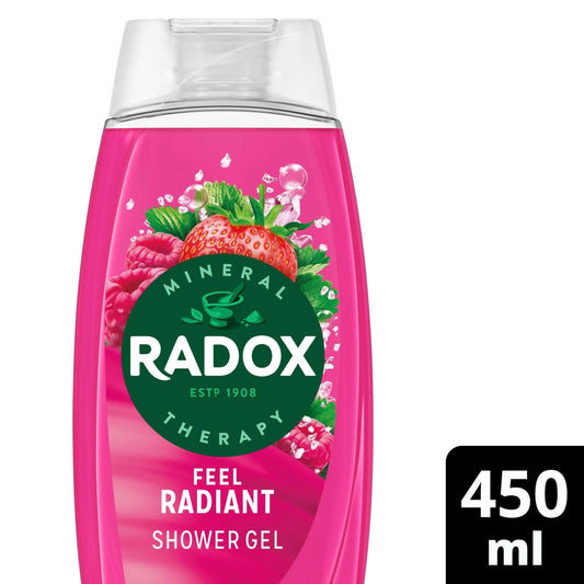 Strawberry Feel Radiant Shower Gel Body Wash 450ml by RADOX