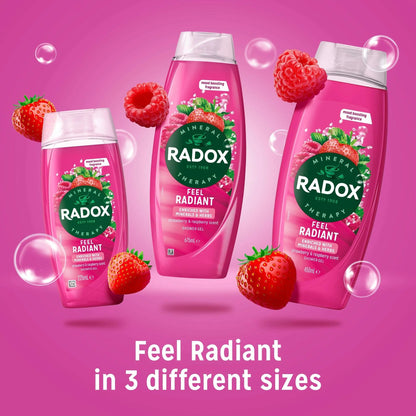 Strawberry Feel Radiant Shower Gel Body Wash 450ml by RADOX
