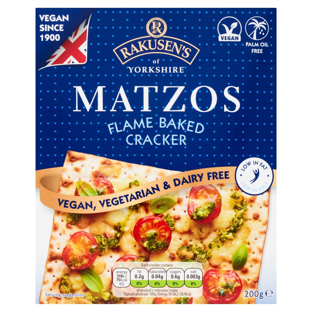 Traditional Matzos 200g by RAKUSENS