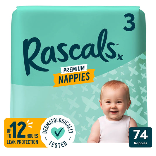 Rascal + Friends Premium Nappies Size 3, by Rascals