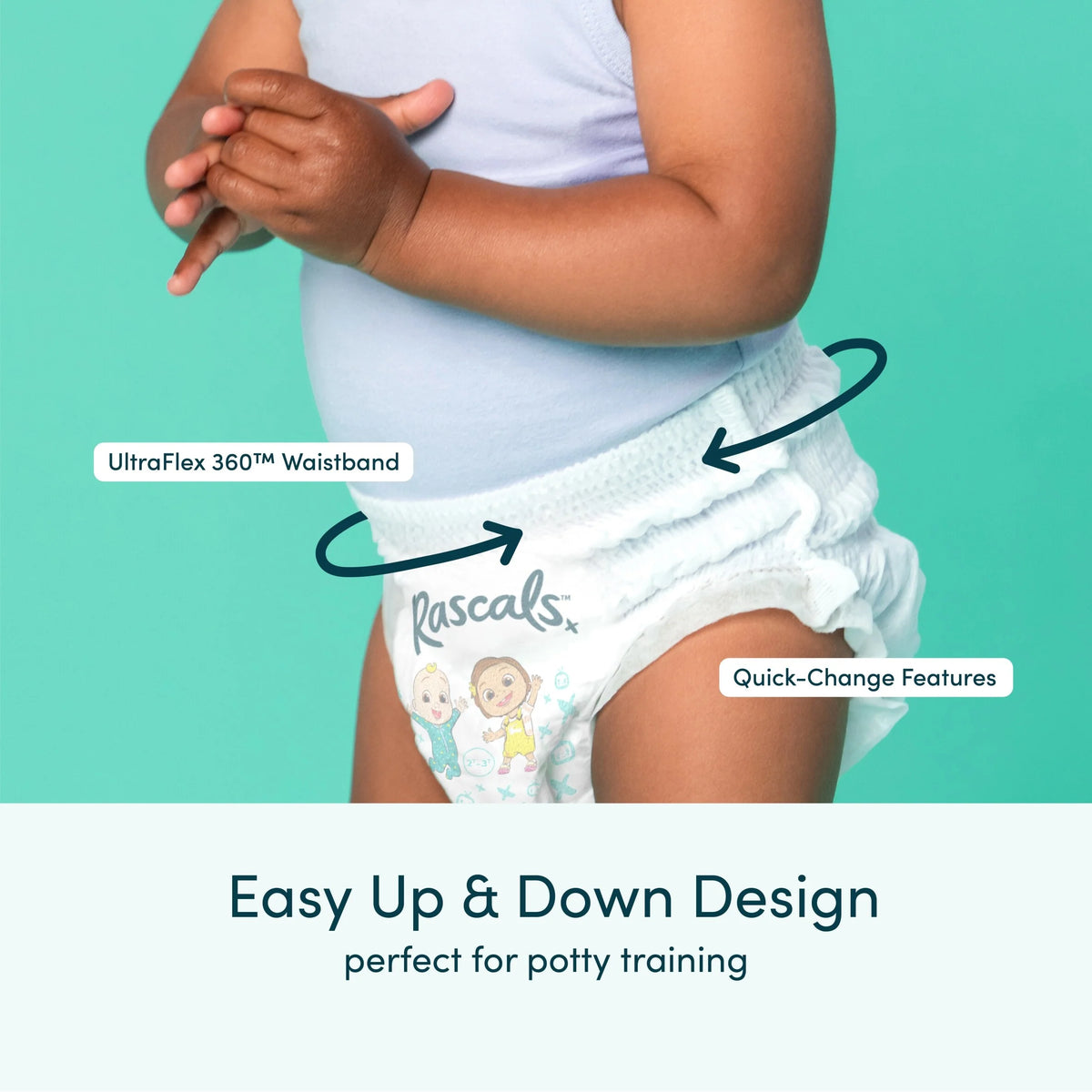 Premium Cocomelon Nappy Pants, Size 7 by Rascals