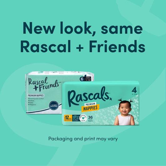 Premium Nappies Size 4 62 Pack by Rascals