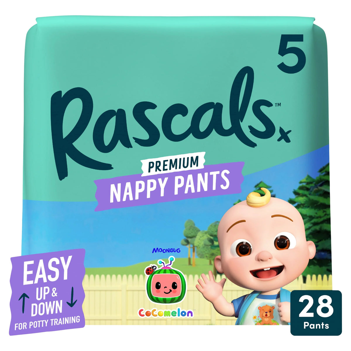Premium Nappy Pants - Cocomelon Size by Rascals