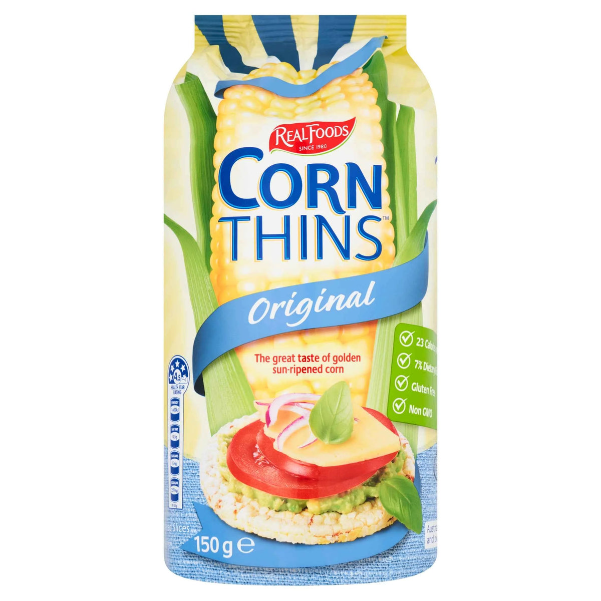 Original Corn Thins 150g by REAL FOODS