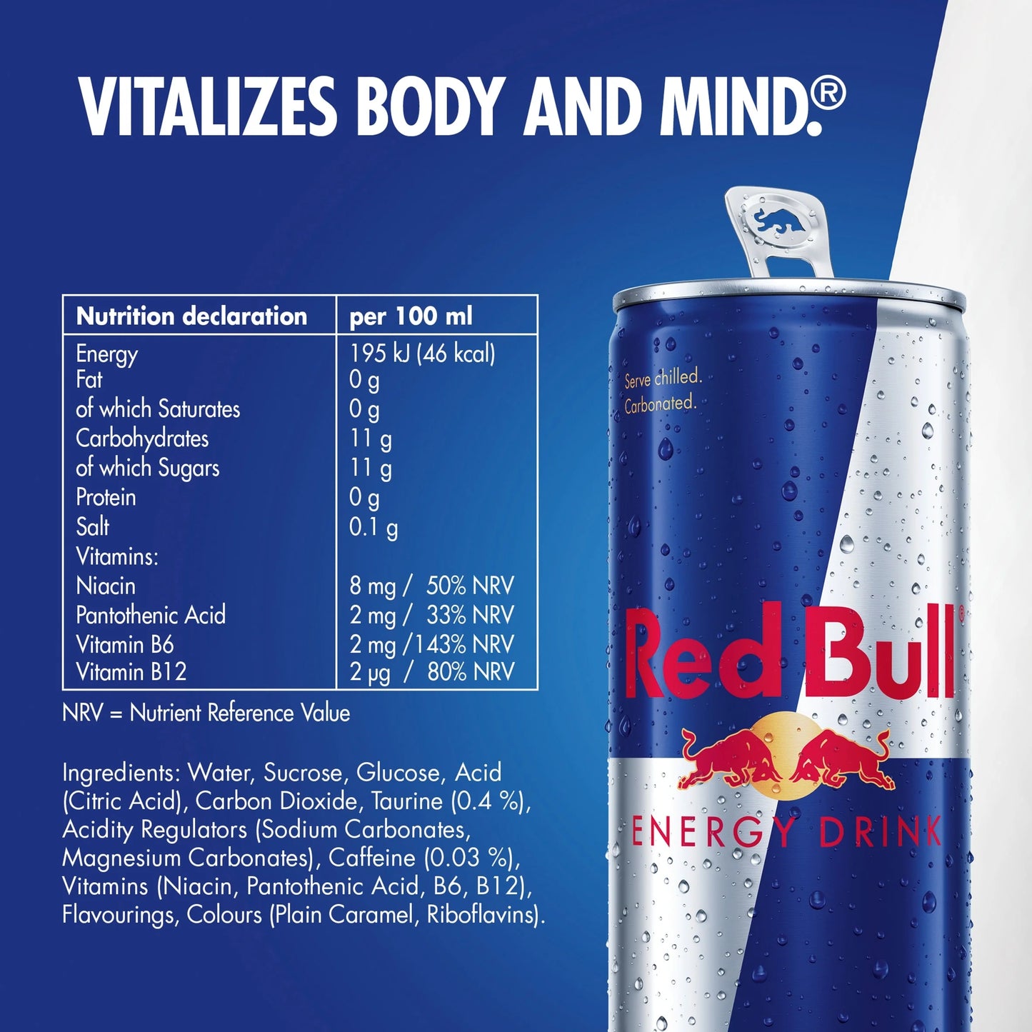 Energy Drink 4 X 250ml by Red Bull