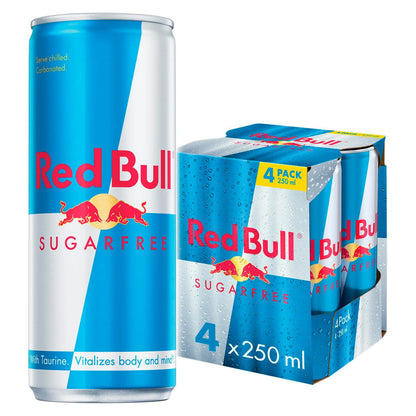 Sugar Free Energy Drink 4 X 250ml by Red Bull