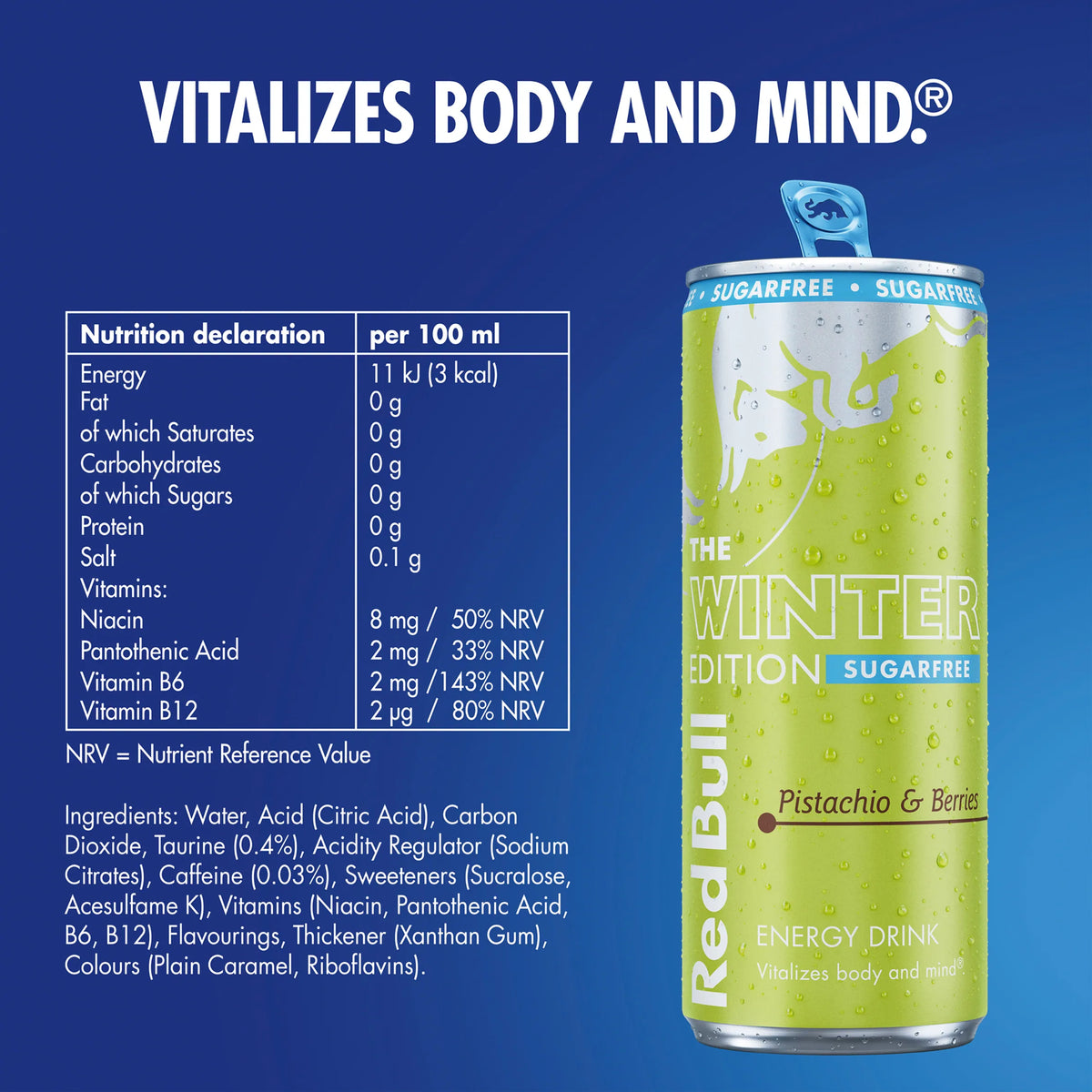 Sugar Free Pistachios & Berries by Red Bull at The British Vault