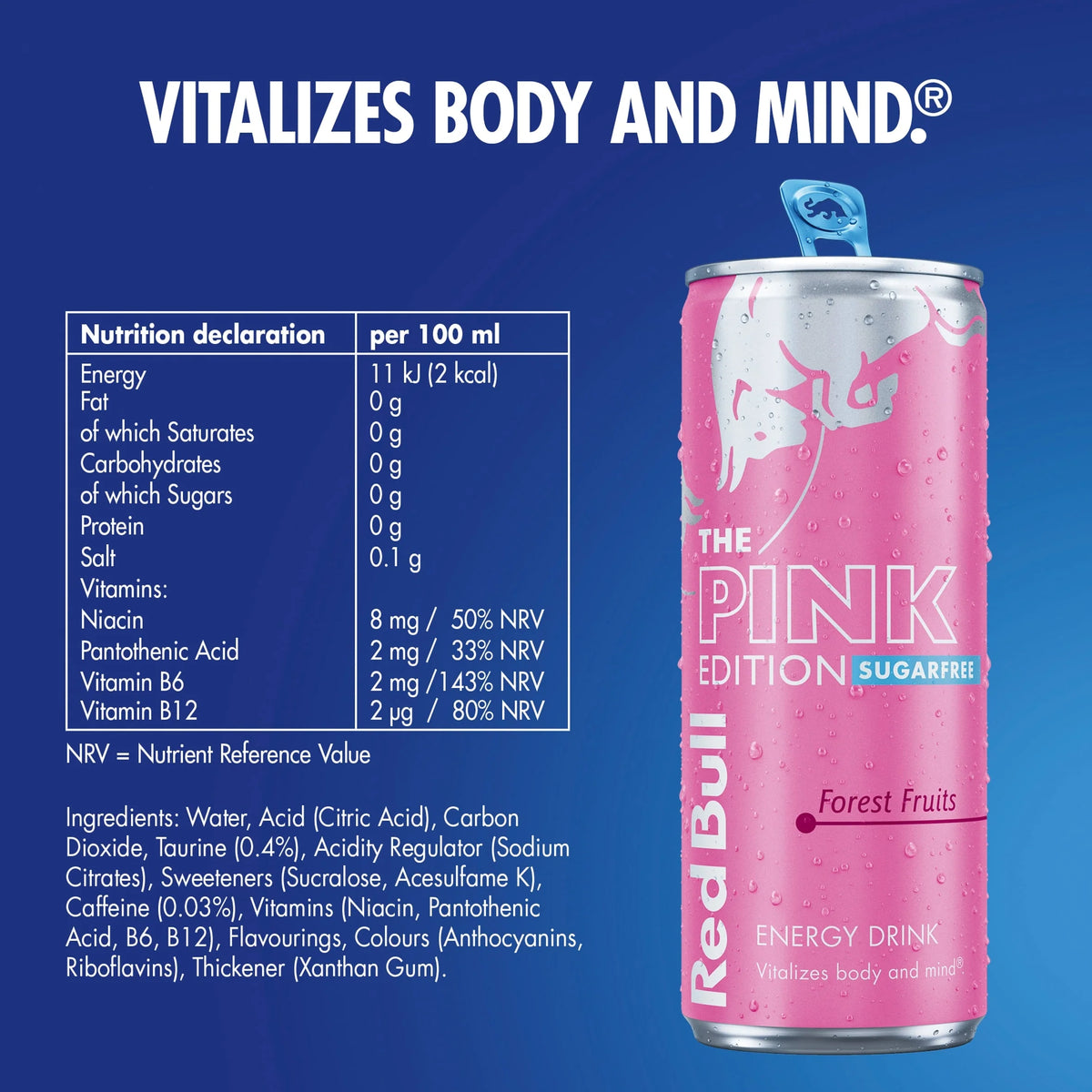 The Pink Edition Sugarfree Energy by Red Bull