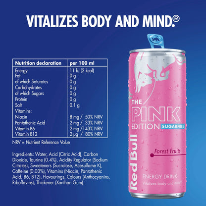 The Pink Edition Sugarfree Energy by Red Bull