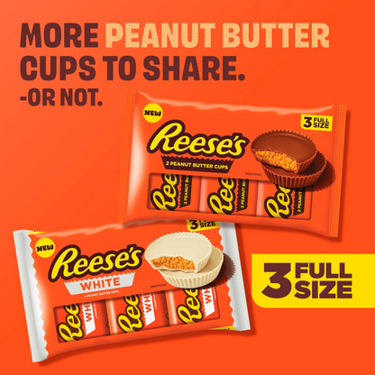 Peanut Butter 2 Cups Multipack 3 X 42g by Reese's at The British Vault