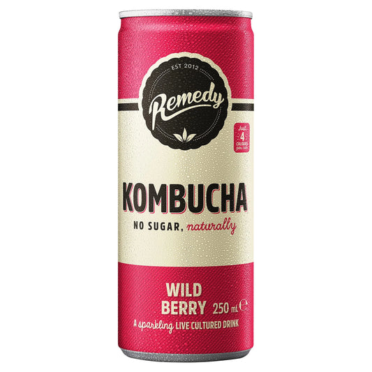 Kombucha - Wild Berry 250ml by REMEDY