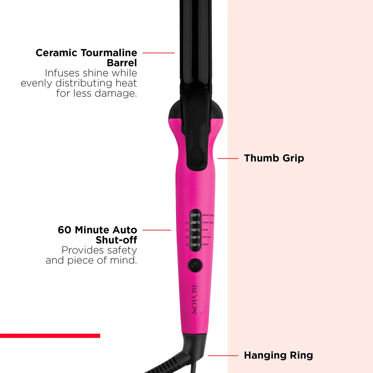 Easy Heat Precision Ceramic Curler 25mm by REVLON