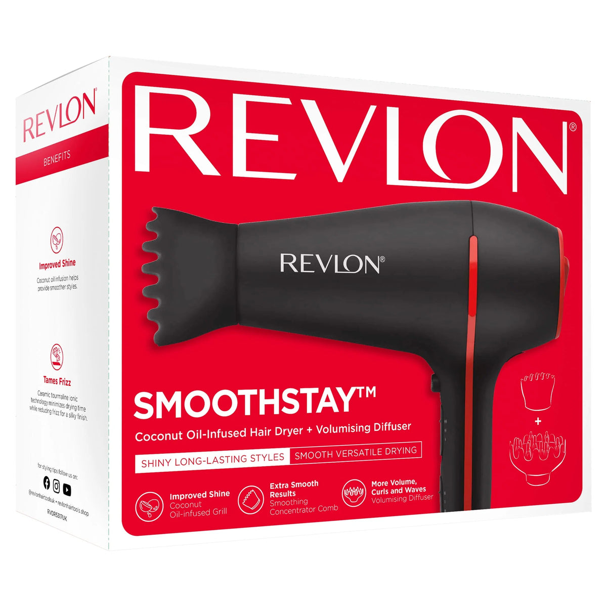 Smoothstay Coconut Oil Hair Dryer by REVLON