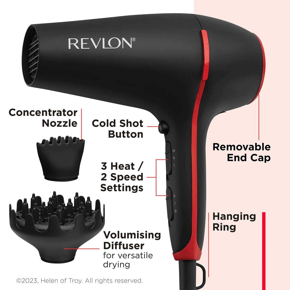 Smoothstay Coconut Oil Hair Dryer by REVLON