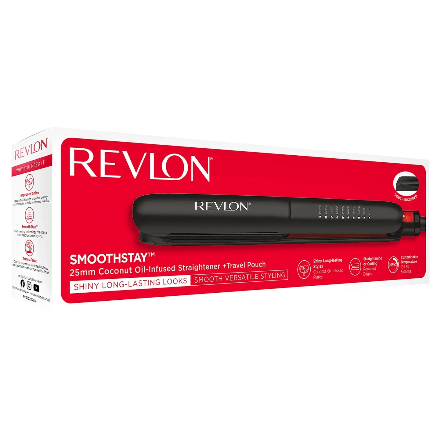 Smoothstay Coconut Oil Infused Straightener by REVLON