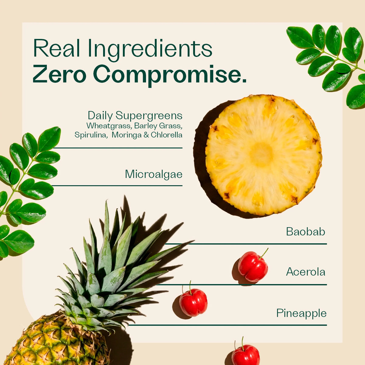 Pineapple Clean Greens by RHEAL SUPERFOODS at The British Vault