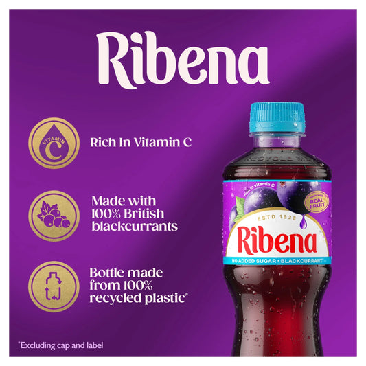 Blackcurrant Juice Drink No Added by RIBENA