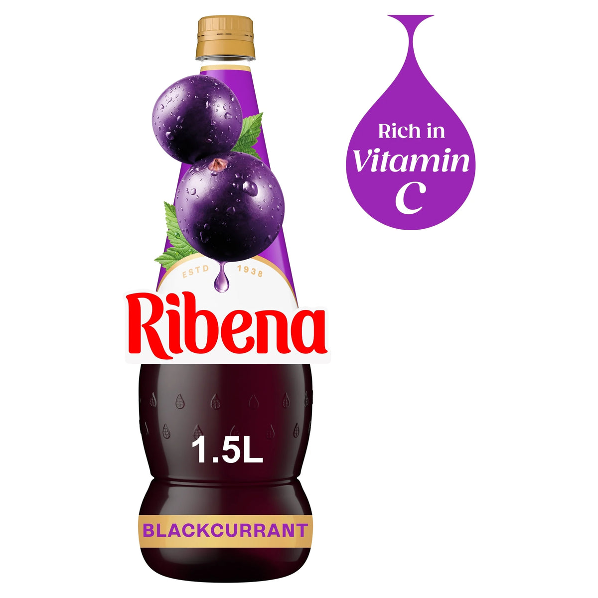 Blackcurrant Squash 1.5l by RIBENA