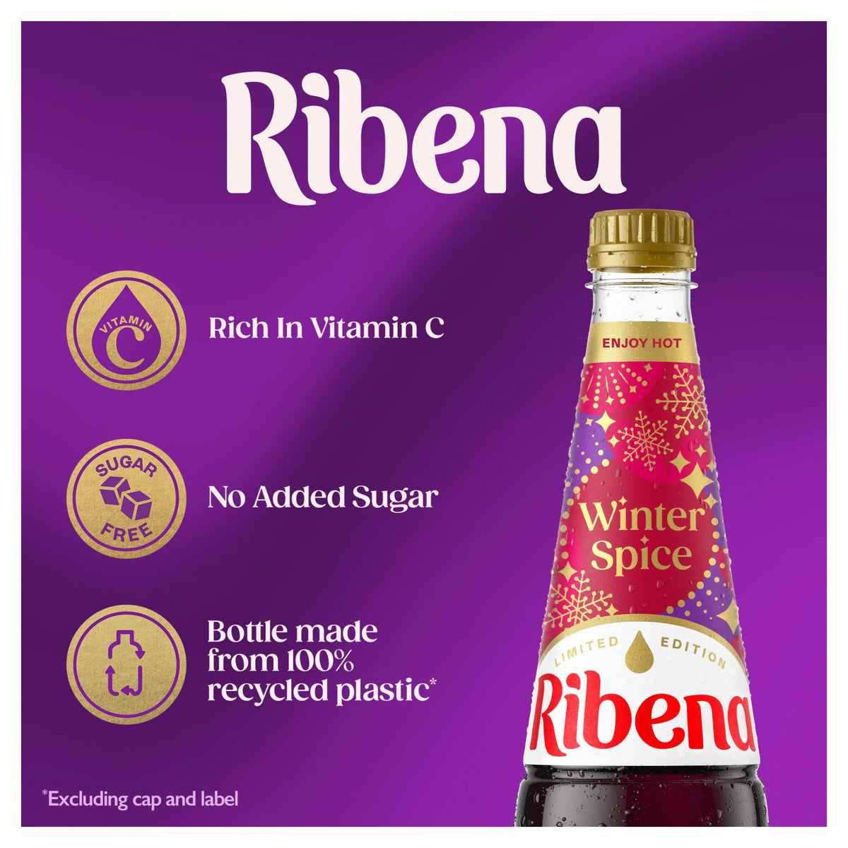 No Added Sugar Squash - Winter Spice by RIBENA at The British Vault