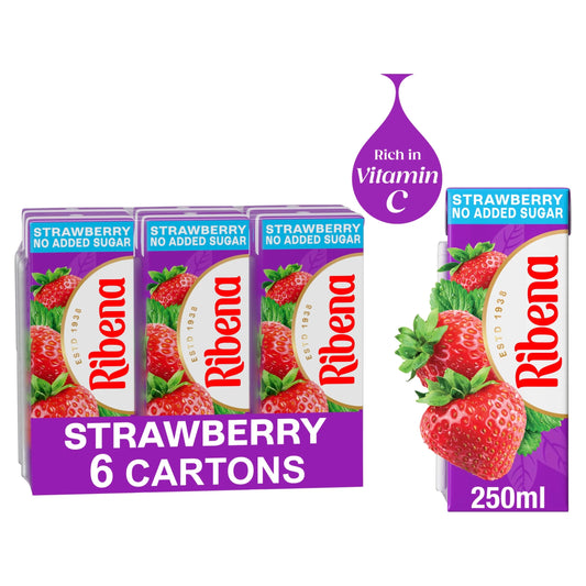 Strawberry Juice Drink Cartons No by RIBENA