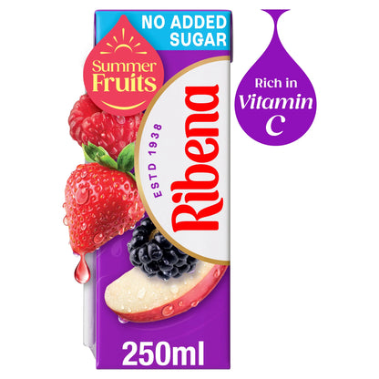 Summer Fruits No Added Sugar Juice by RIBENA at The British Vault