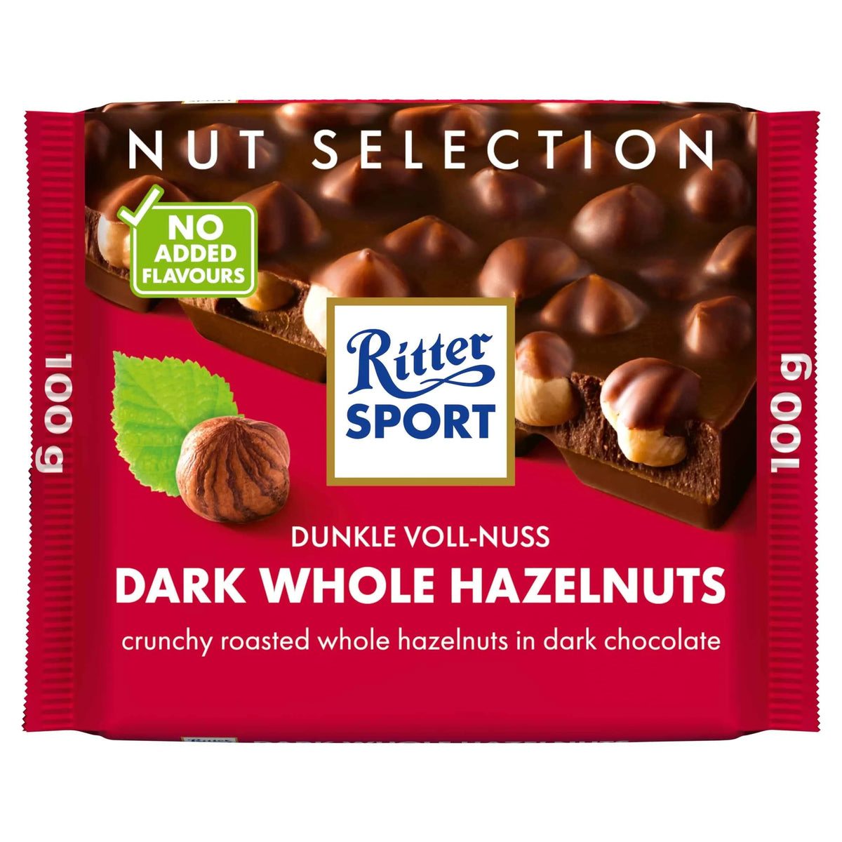 Dark Whole Hazlenuts 100g by Ritter SPORT