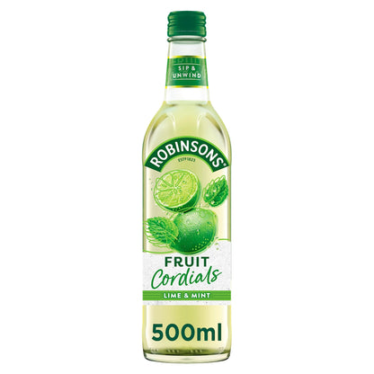 Crushed Lime & Mint Fruit Cordial by ROBINSONS