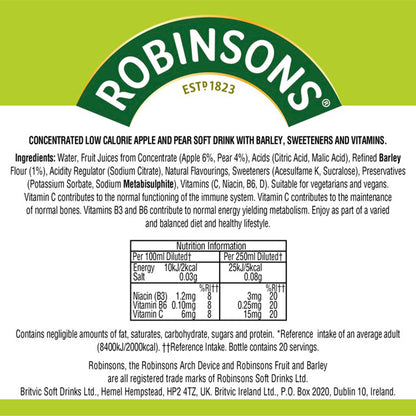 Fruit & Barley With Vitamins Apple by ROBINSONS