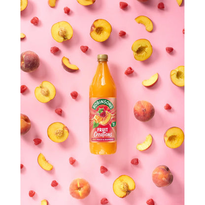 Fruit Creations Peach & Raspberry Squash 1l by ROBINSONS