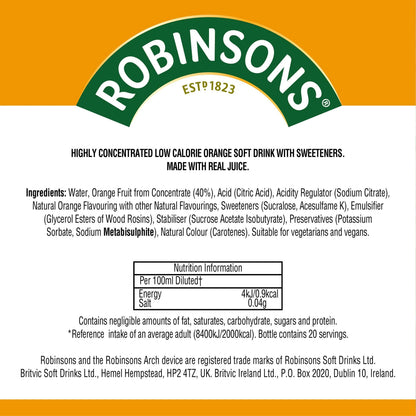 Mini Orange On-the-go Squash 66ml by ROBINSONS