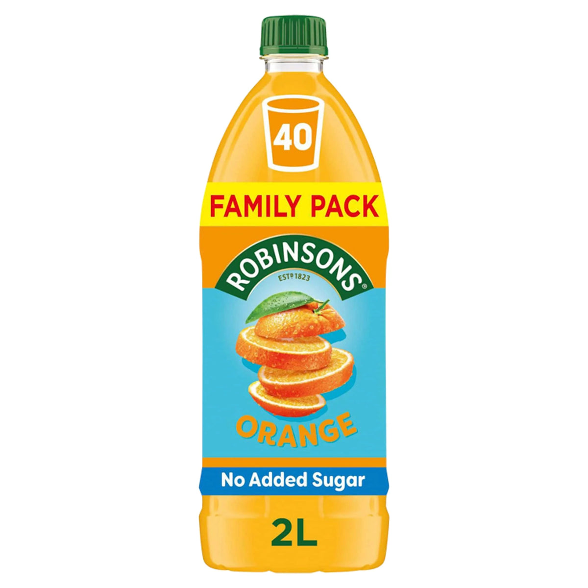 Orange No Added Sugar Squash 2l by ROBINSONS