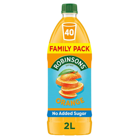 Orange No Added Sugar Squash 2l by ROBINSONS