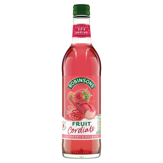 Raspberry, Rhubarb & Orange Blossom Fruit Cordial 500ml by ROBINSONS