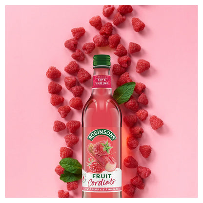 Raspberry, Rhubarb & Orange Blossom Fruit Cordial 500ml by ROBINSONS