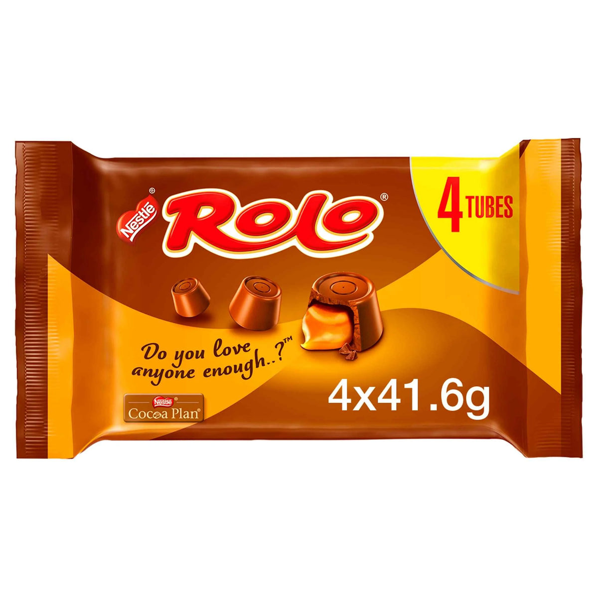 Rolo Milk Chocolate Tube Multipack 41.6g 4 by Nestle