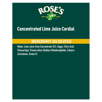 Roses Lime Juice Cordial 1l by Rose's