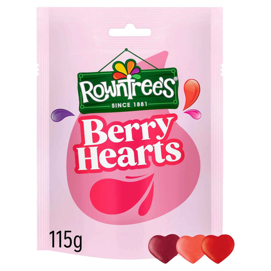 Rowntree's Berry Hearts Sweets Sharing Bag by ROWNTREES