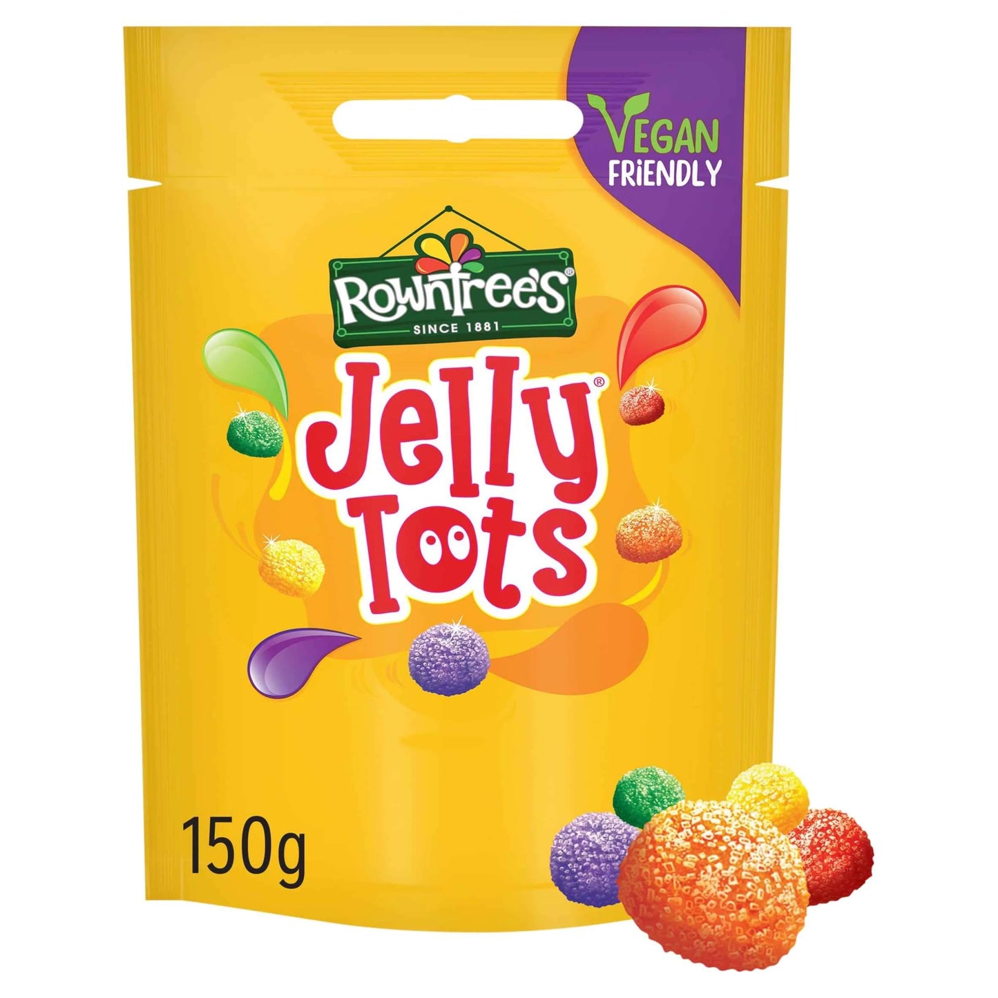 Rowntree's Jelly Tots Sweets Sharing Bag 150g by ROWNTREES