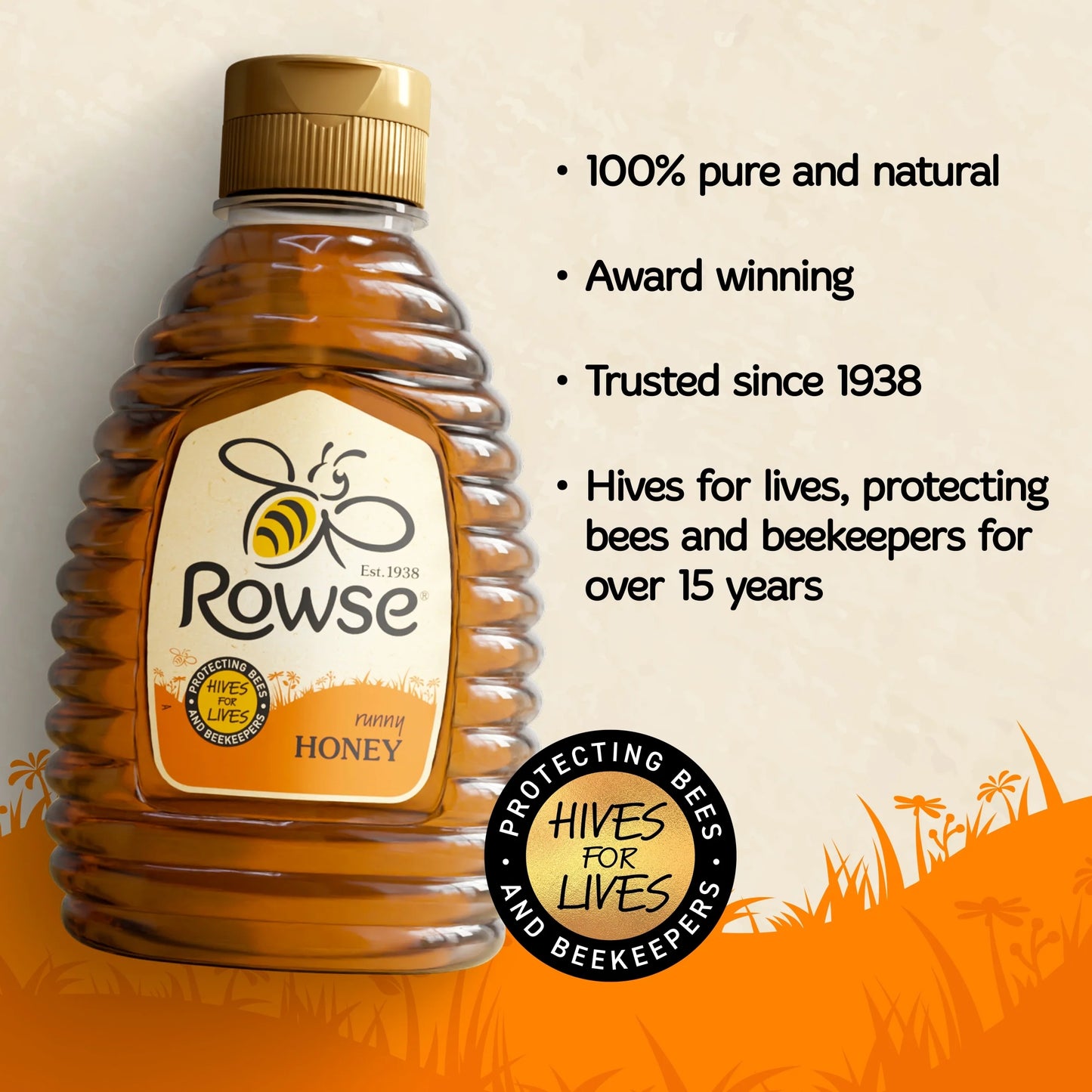 Honey Squeezy 680g by Rowse