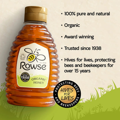 Organic Squeezy Honey 680g by Rowse