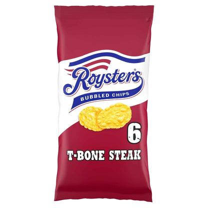 T-bone Steak Multipack Crisps 6x21g by ROYSTERS