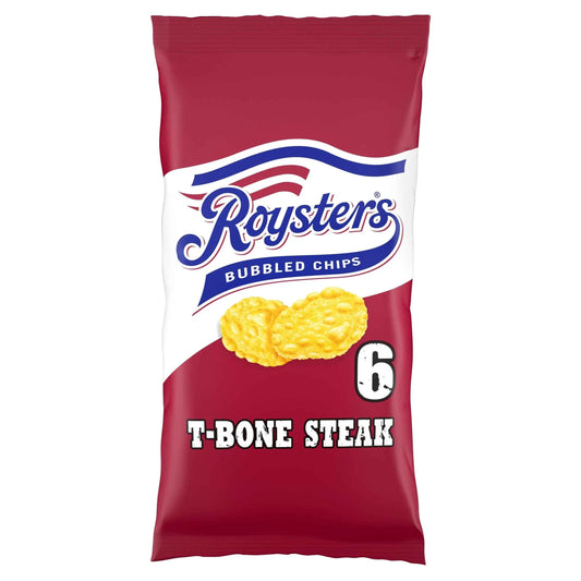 T-bone Steak Multipack Crisps 6x21g by ROYSTERS