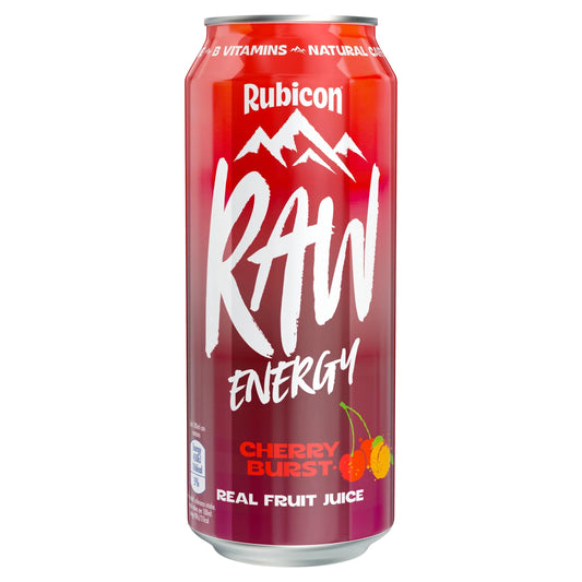Raw Energy Cherry Burst 500ml by Rubicon