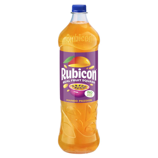 Real Fruit Mango Passion No Added Sugar Squash 1l by Rubicon