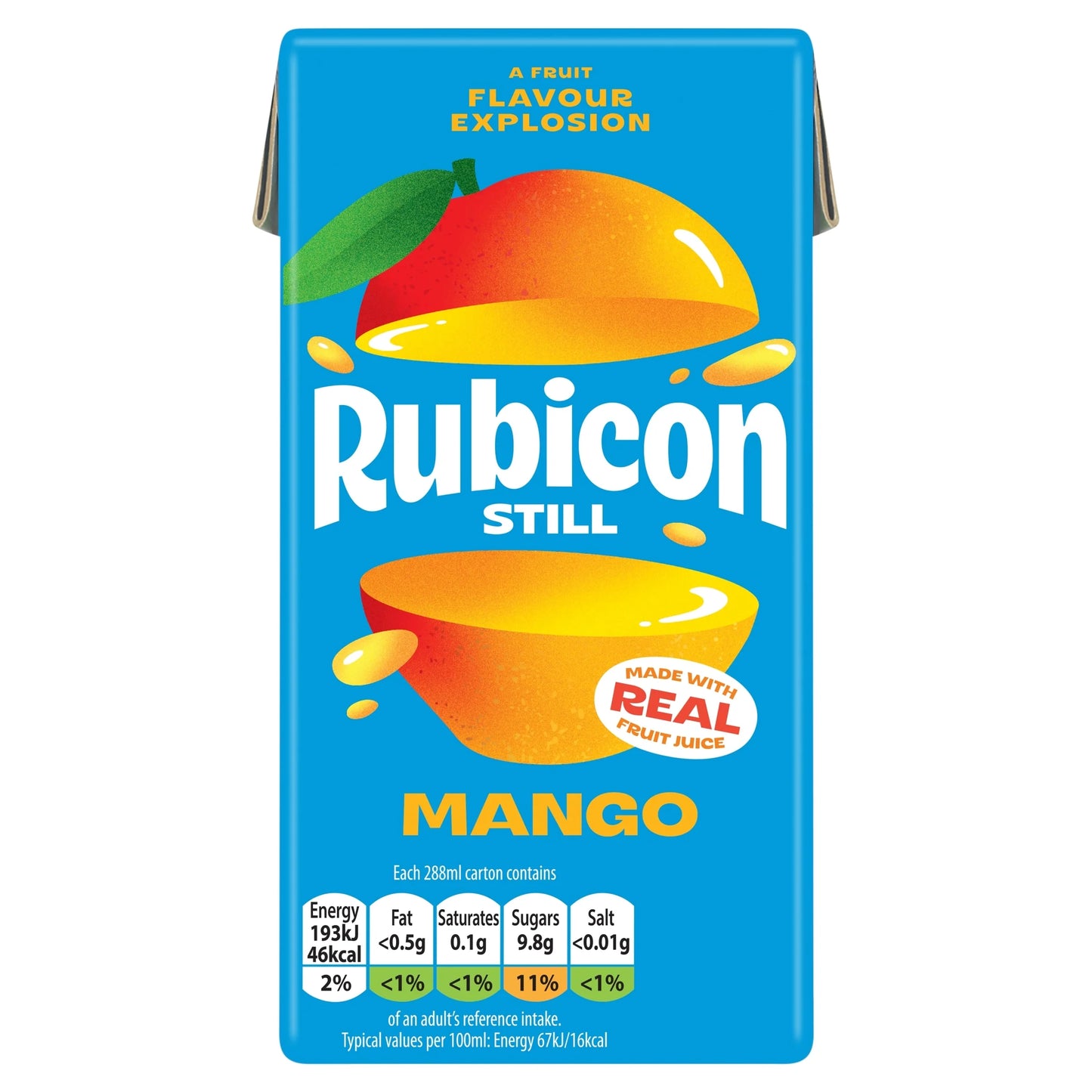 Still Mango Juice Drink 288ml Carton by Rubicon