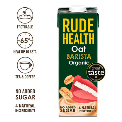 Organic Oat Barista Drink 1l by RUDE HEALTH