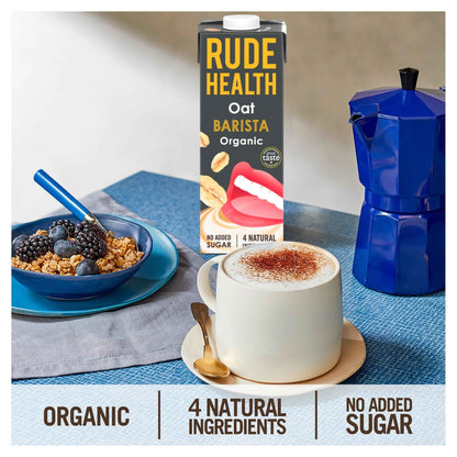 Organic Oat Barista Drink 1l by RUDE HEALTH